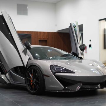 Charge Mods Showroom with a McLaren 570S Front View