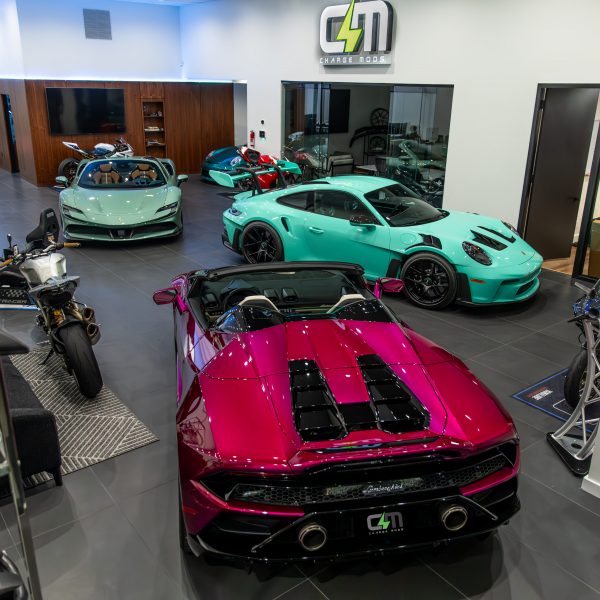 Charge Mods Shop Image with Ferrari Porsche and Lamborghini